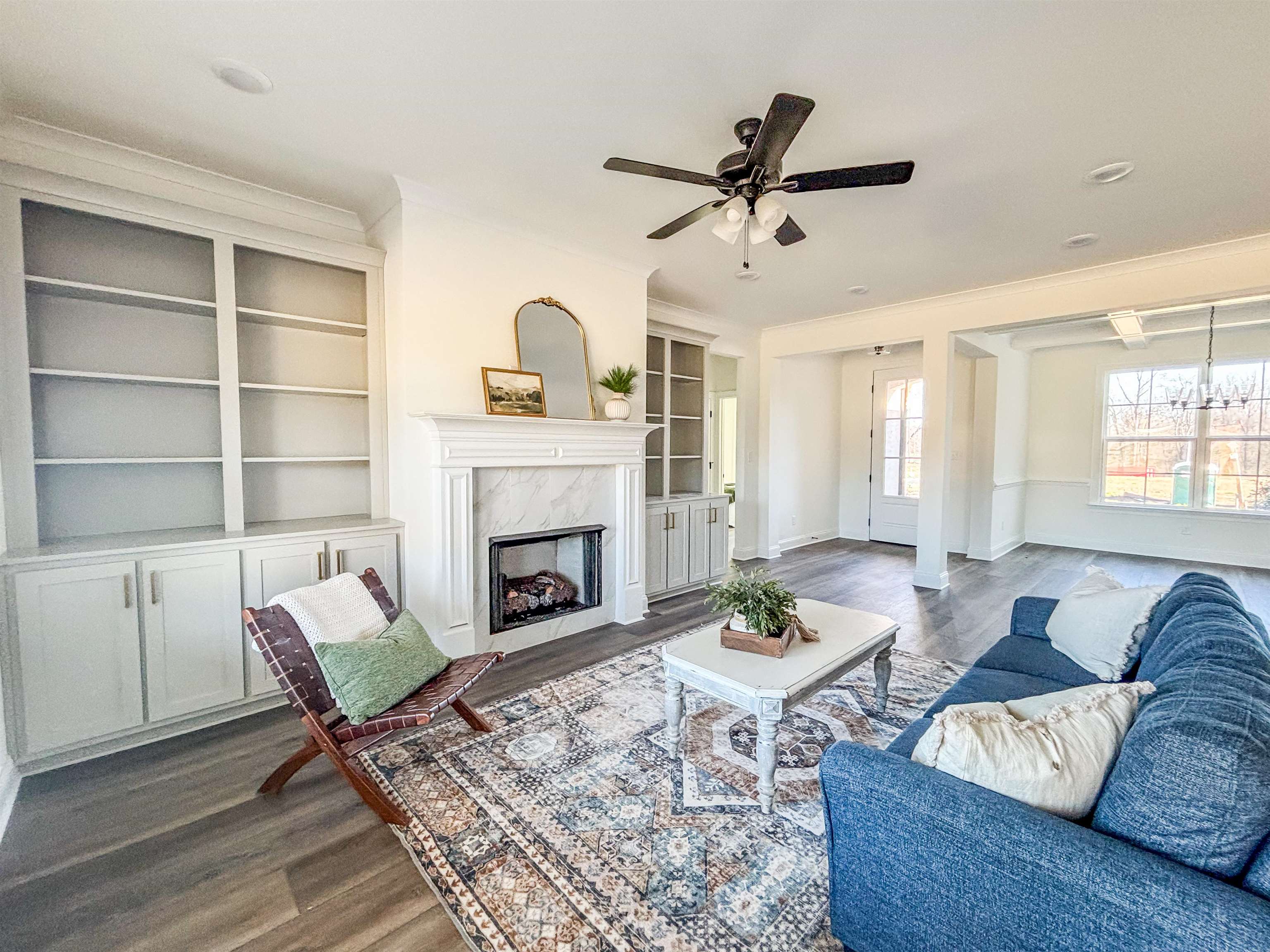 125 Columbia Way Atoka, TN 38004 - Photo 10 of 28 a living room with furniture and a fireplace