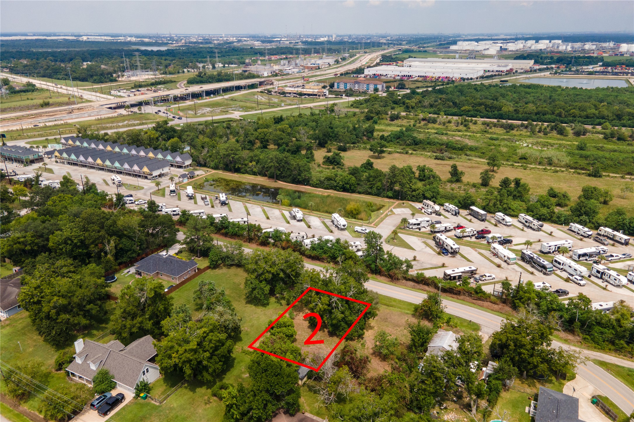 0 Red Bluff Road Seabrook, TX 77586 - Photo 6 of 7 an aerial view of residential building and lake