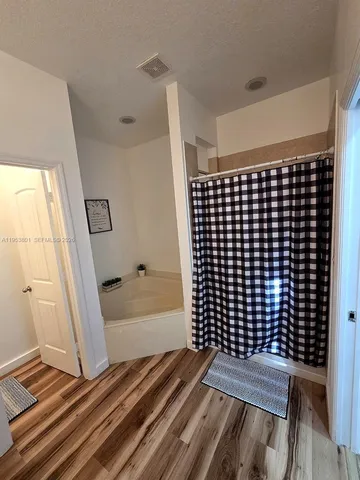 a view of wooden floor