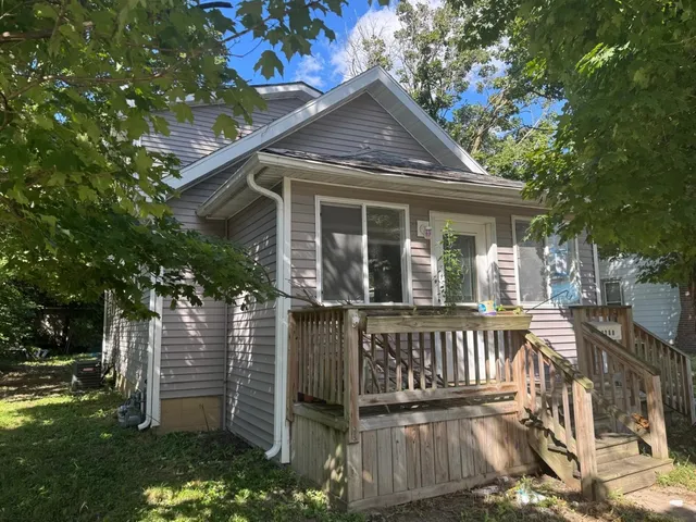 front view of a house with a porch