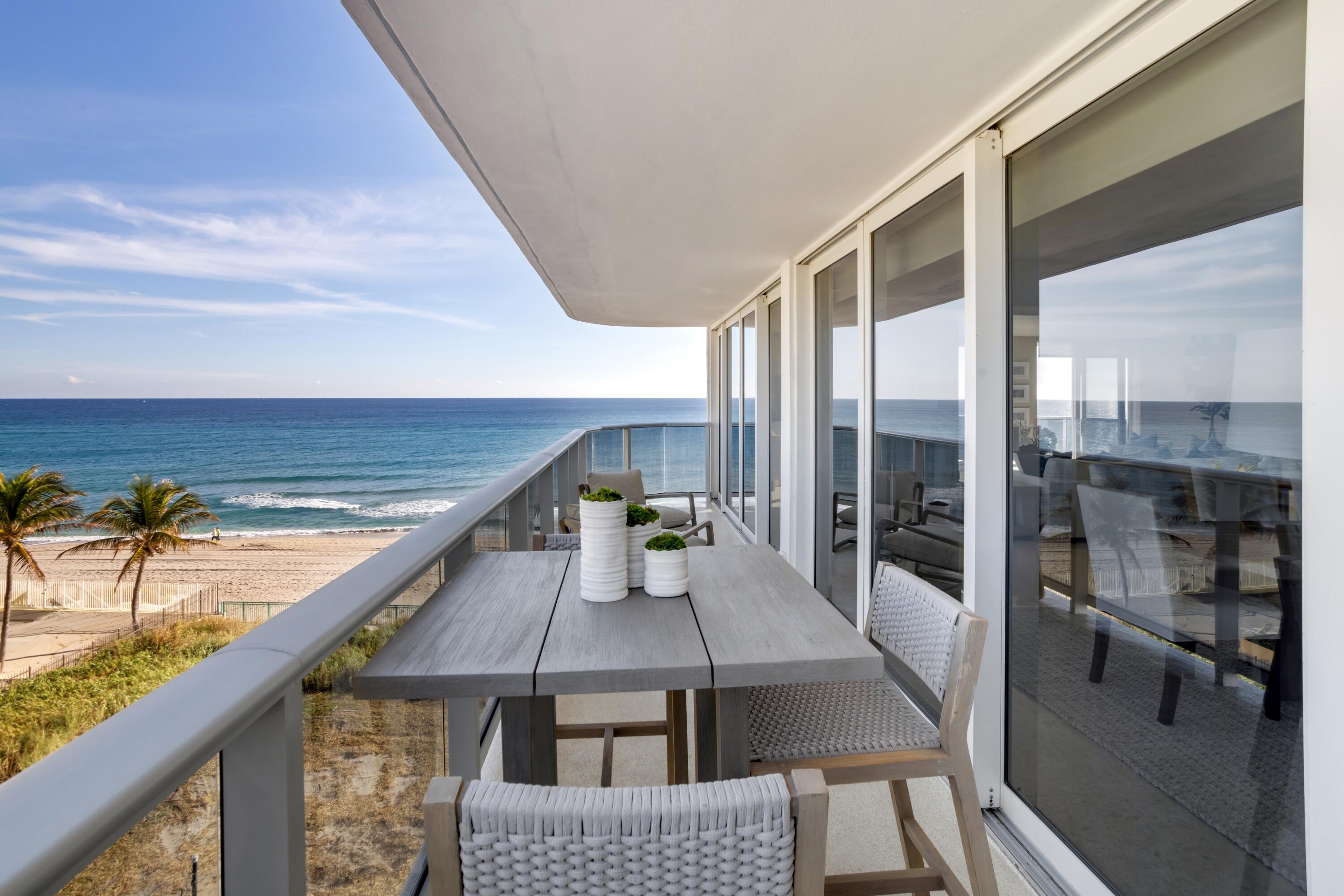 350 South Ocean Boulevard, Unit 4D Boca Raton, FL 33432 - Photo 9 of 34 BALCONY TO OCEAN VIEW