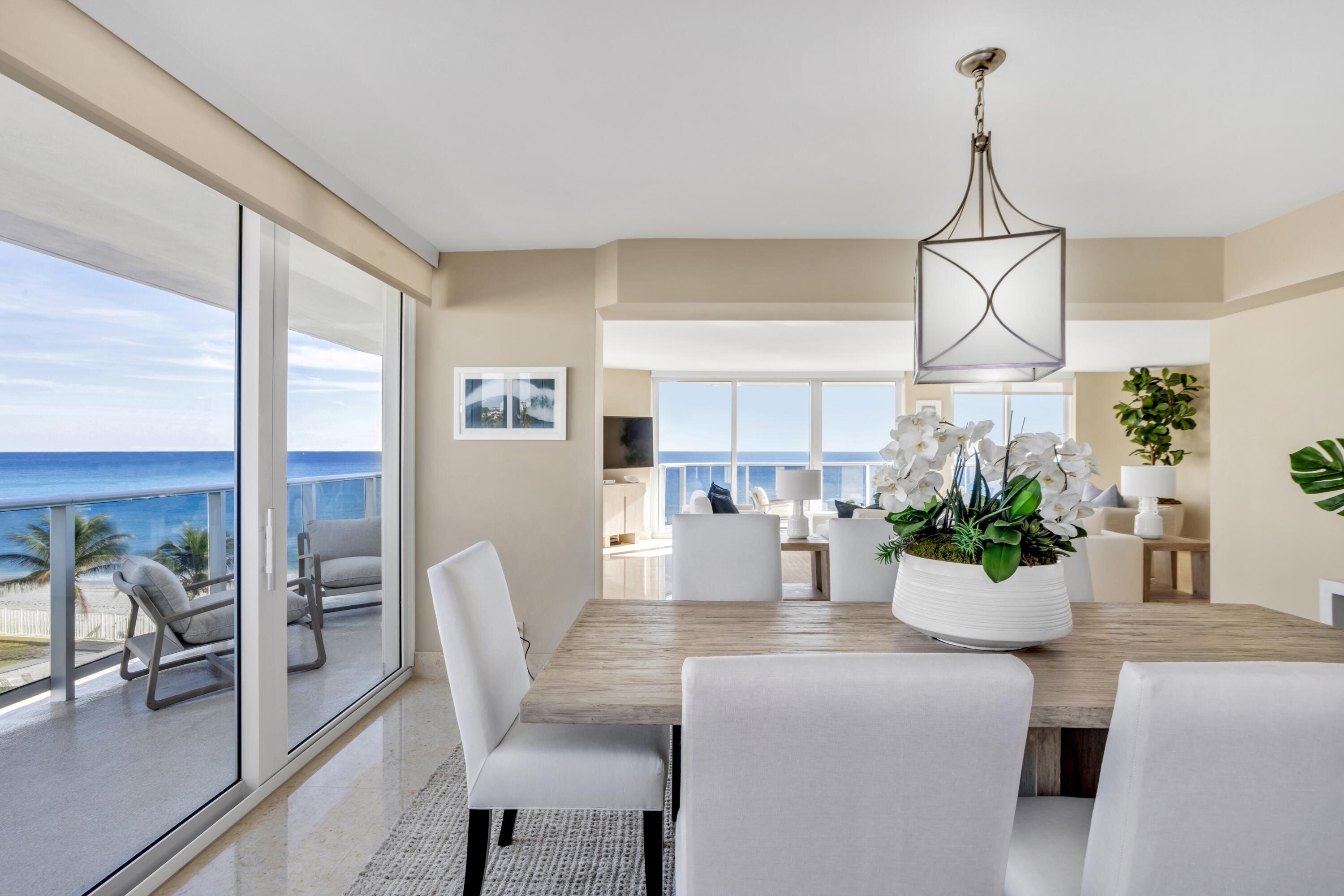 350 South Ocean Boulevard, Unit 4D Boca Raton, FL 33432 - Photo 10 of 34 DINING TO OCEAN