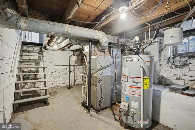 a view of storage and utility room