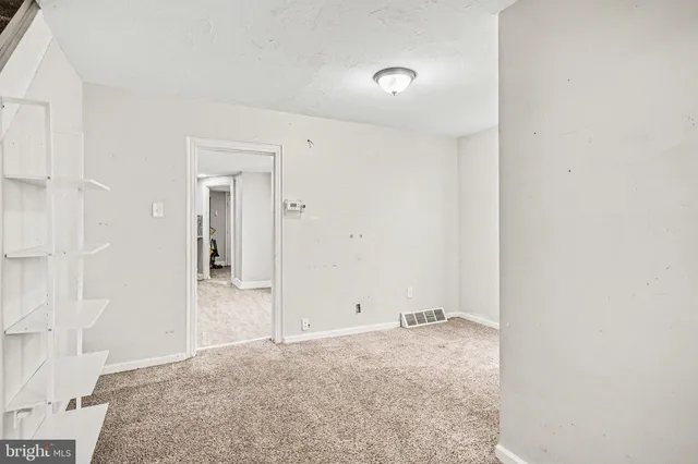 a view of a room with closet