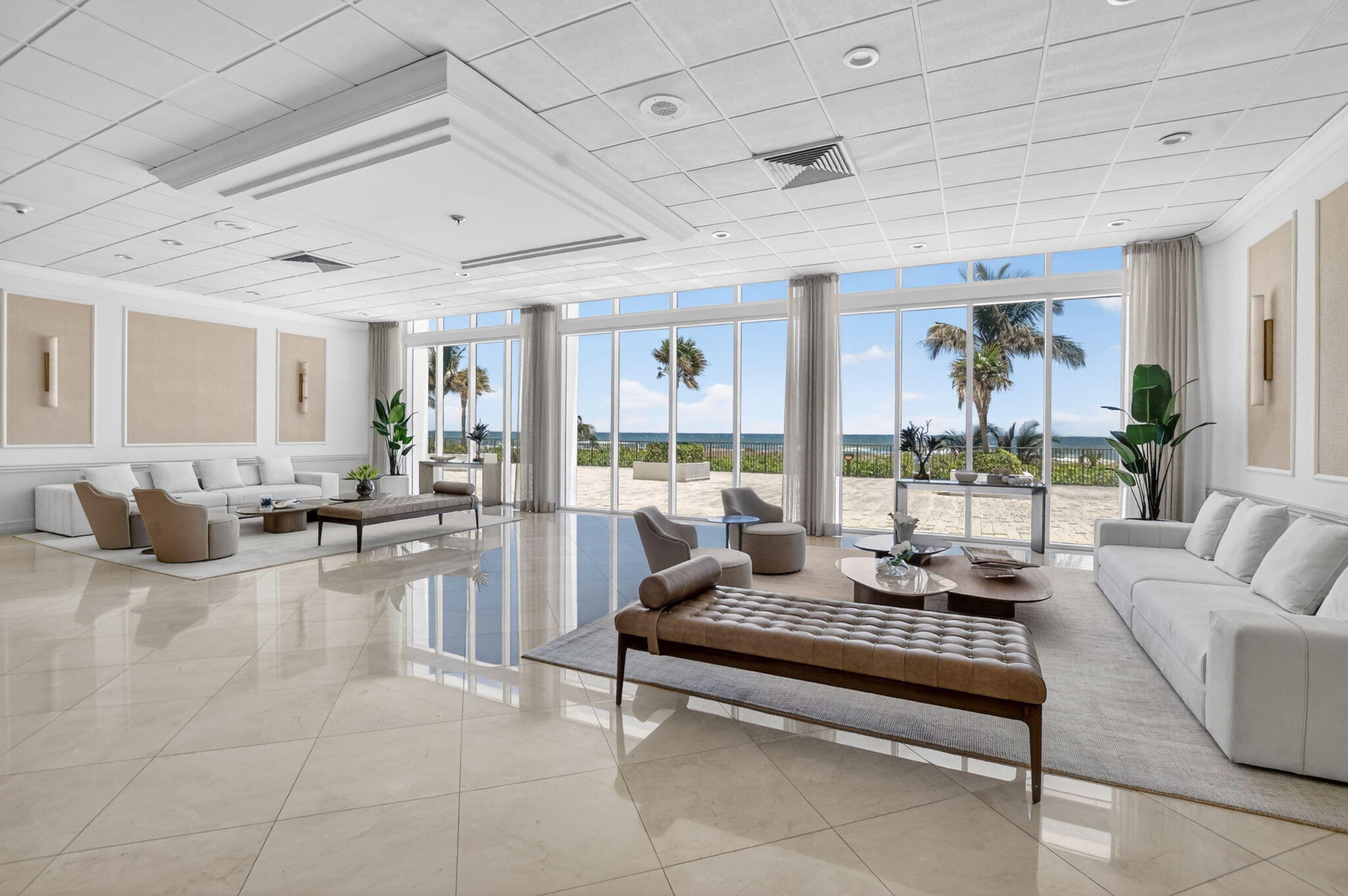 2800 South Ocean Boulevard, Unit 23C Boca Raton, FL 33432 - Photo 47 of 50 a living room with furniture and a large window