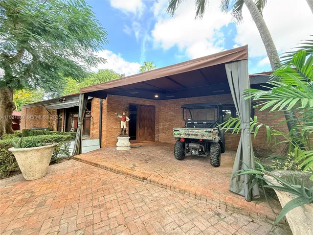 a view of a house with a patio