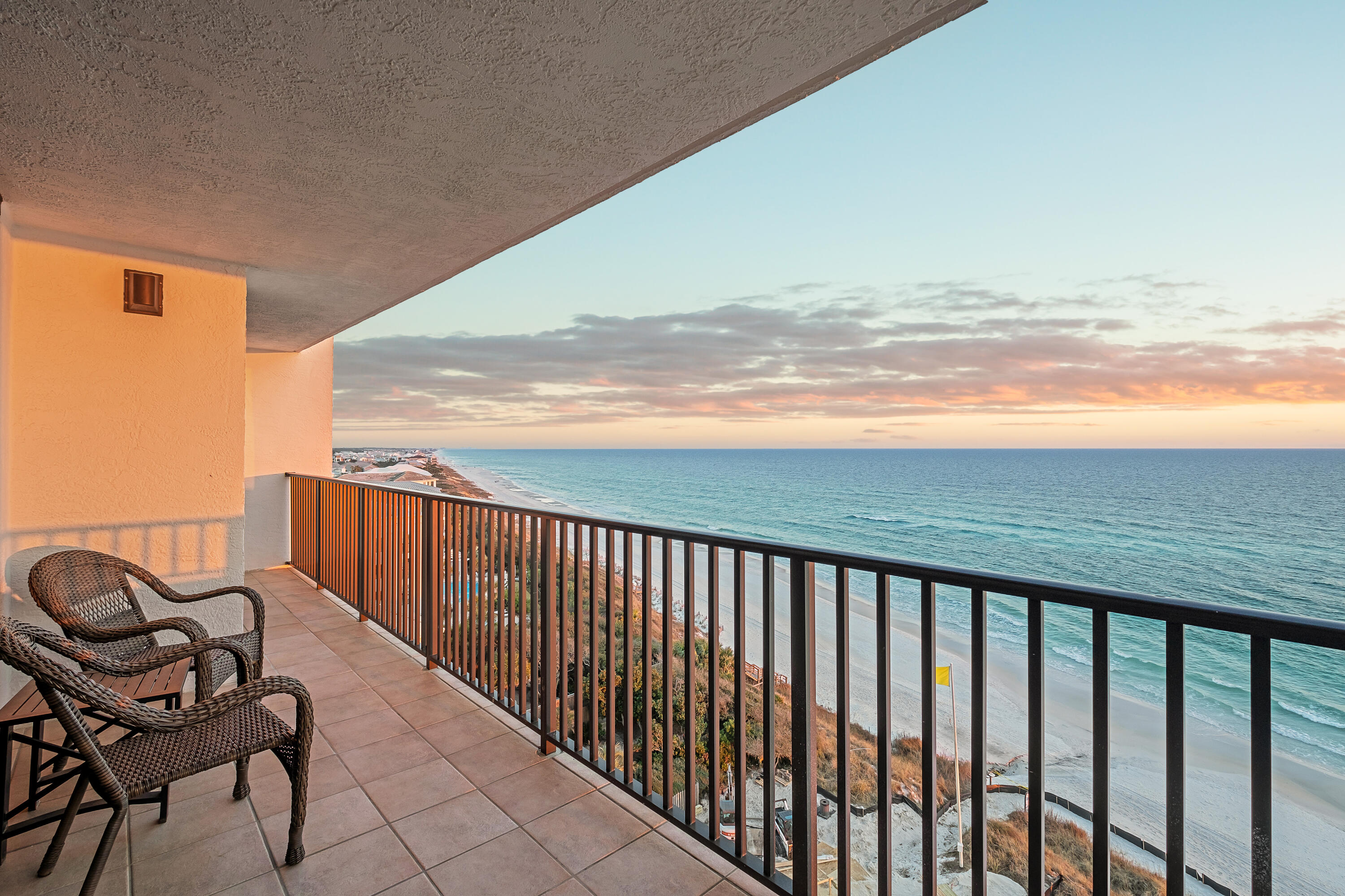 4100 East County Highway 30A, Unit 902 Santa Rosa Beach, FL 32459 - Photo 48 of 54 a balcony with an ocean view
