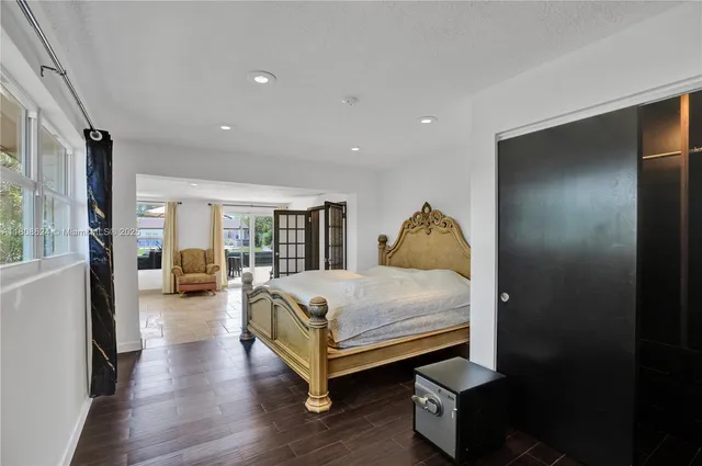 a close view of closet