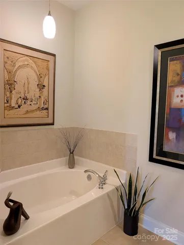 a bathroom with a tub and a shower