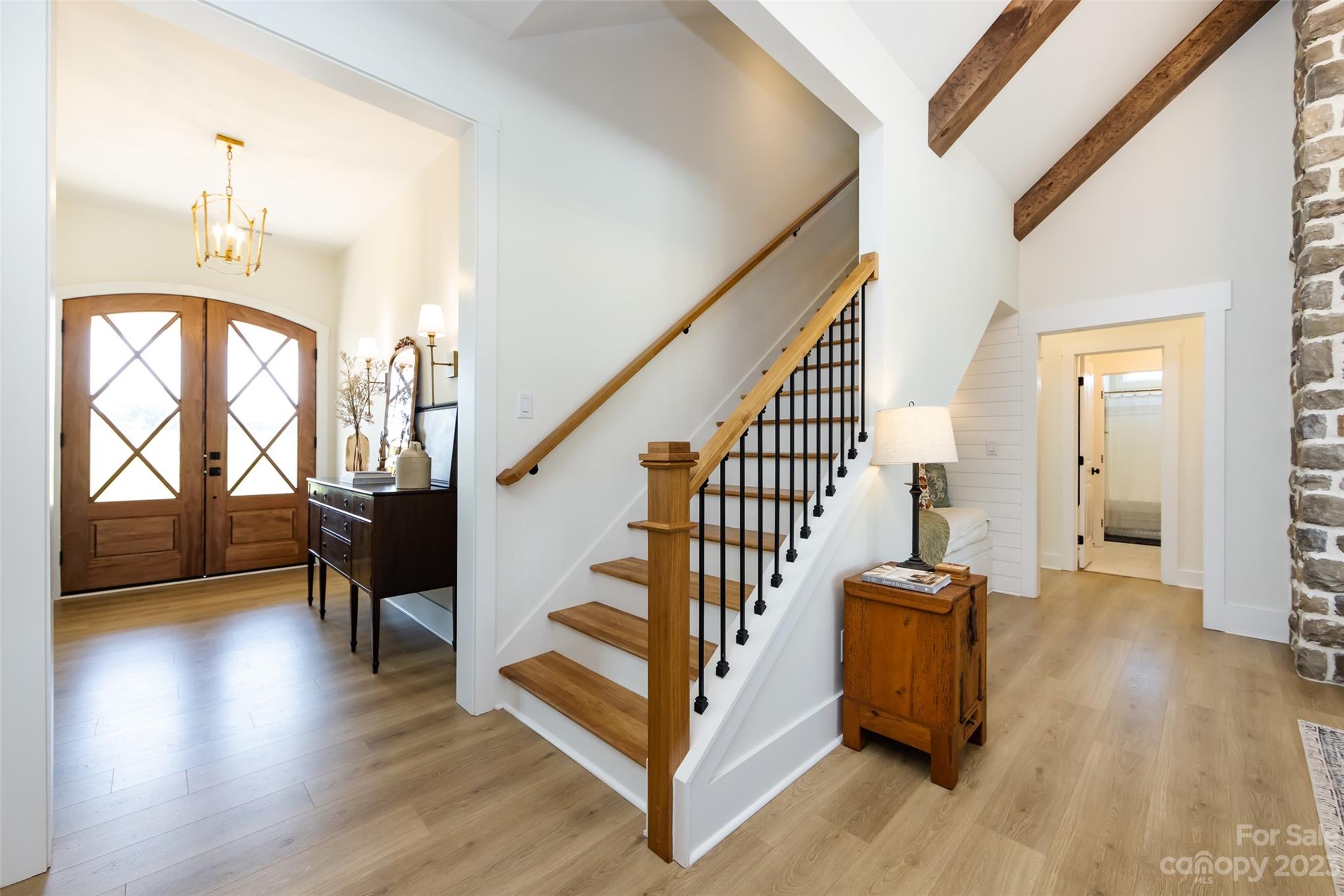 4316 Nesbit Road Monroe, NC 28112 - Photo 34 of 47 a view of entryway and hall with wooden floor