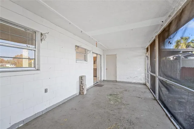 a view of an empty room