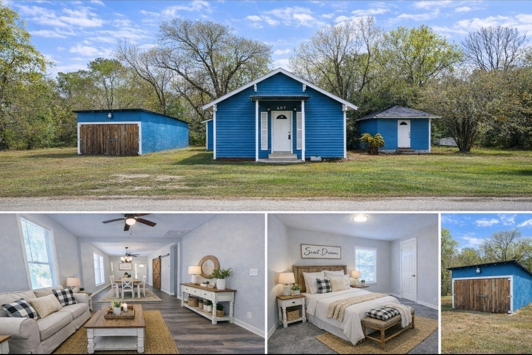 309 E Pine Daisetta, TX 77533 - Photo 1 of 23 a front view of a house with garden