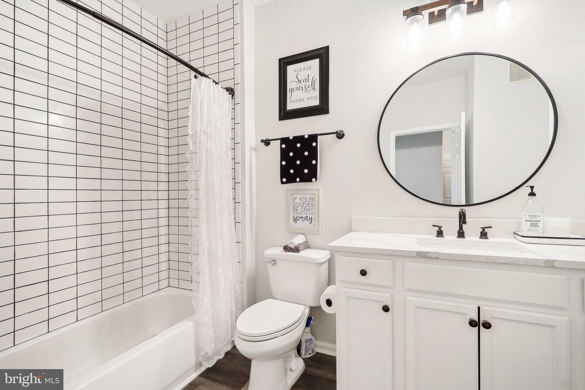 1516 North Point Drive, Unit 301 Reston, VA 20194 - Photo 18 of 31 a bathroom with a sink mirror toilet and bathtub