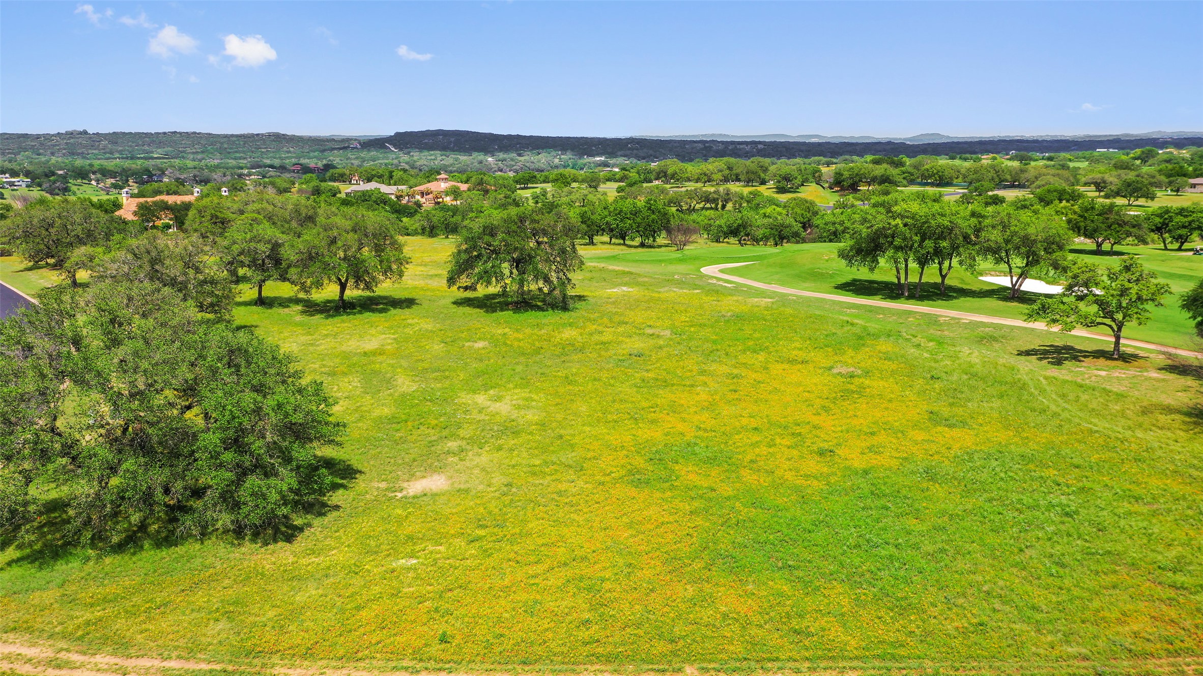 2711 Cliff Point Spicewood, TX 78669 - Photo 8 of 22 a view of a green yard with an outdoor space