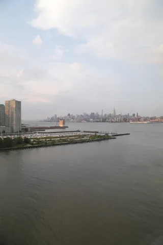 a view of city and ocean