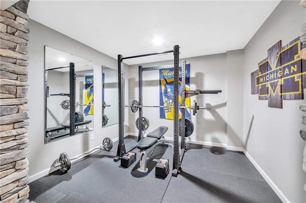 896 Ashley Road Gibsonia, PA 15044 - Photo 21 of 25 a view of a room with gym equipment