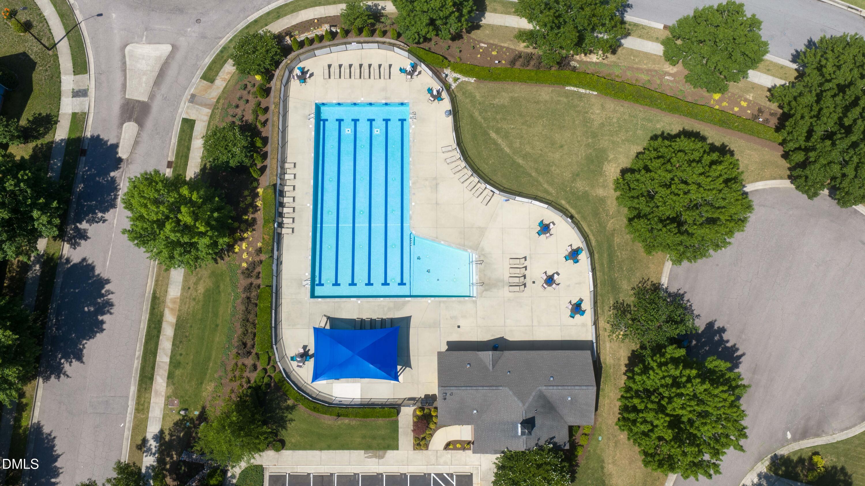 4400 Hillsgrove Road Wake Forest, NC 27587 - Photo 46 of 49 an aerial view of a highlighted house