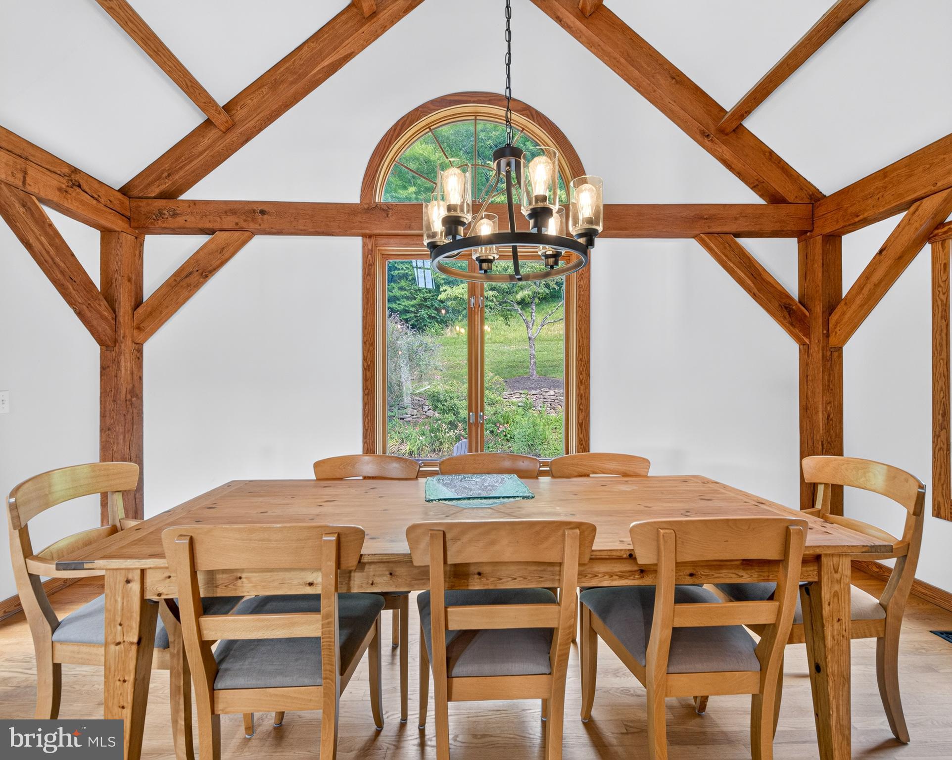 4028 South F T Valley Road Etlan, VA 22719 - Photo 45 of 101 a view of a dining room with furniture window and outside view