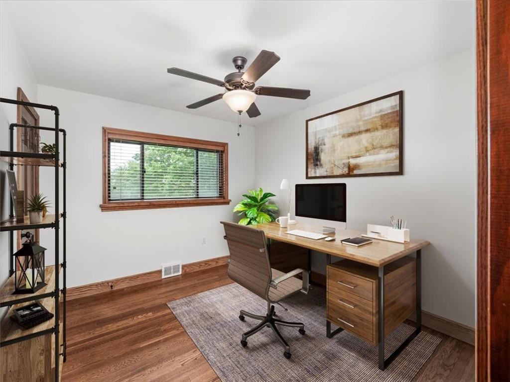 330 Center Grange Road Monaca, PA 15061 - Photo 20 of 42 a view of a workspace with furniture and a window