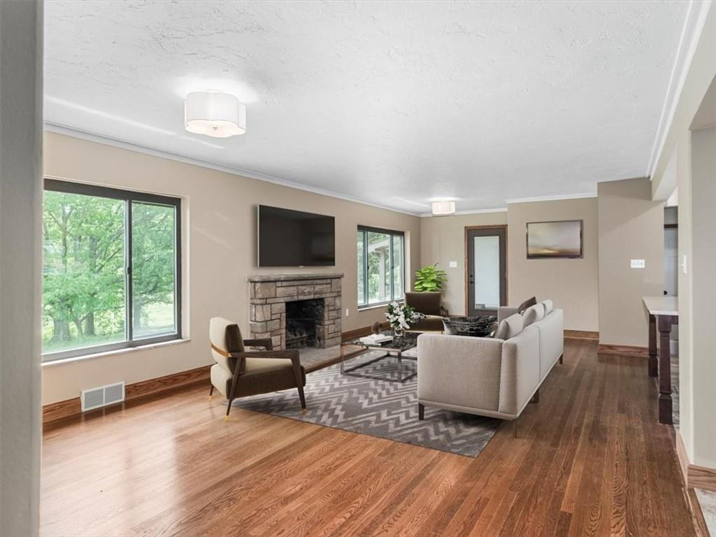 330 Center Grange Road Monaca, PA 15061 - Photo 7 of 42 a living room with furniture and a flat screen tv