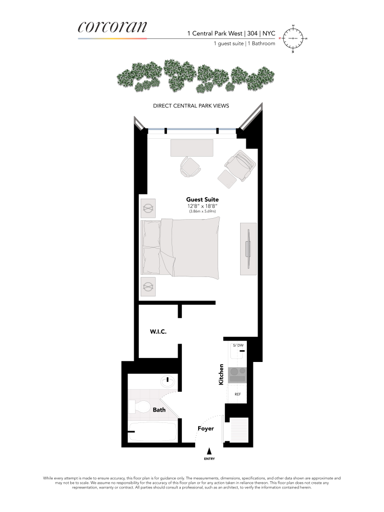 1 Central Park West, Unit 304 Manhattan, NY 10023 - Photo 10 of 10 unknown