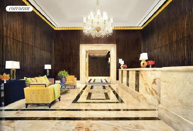 a view of a building with a fountain