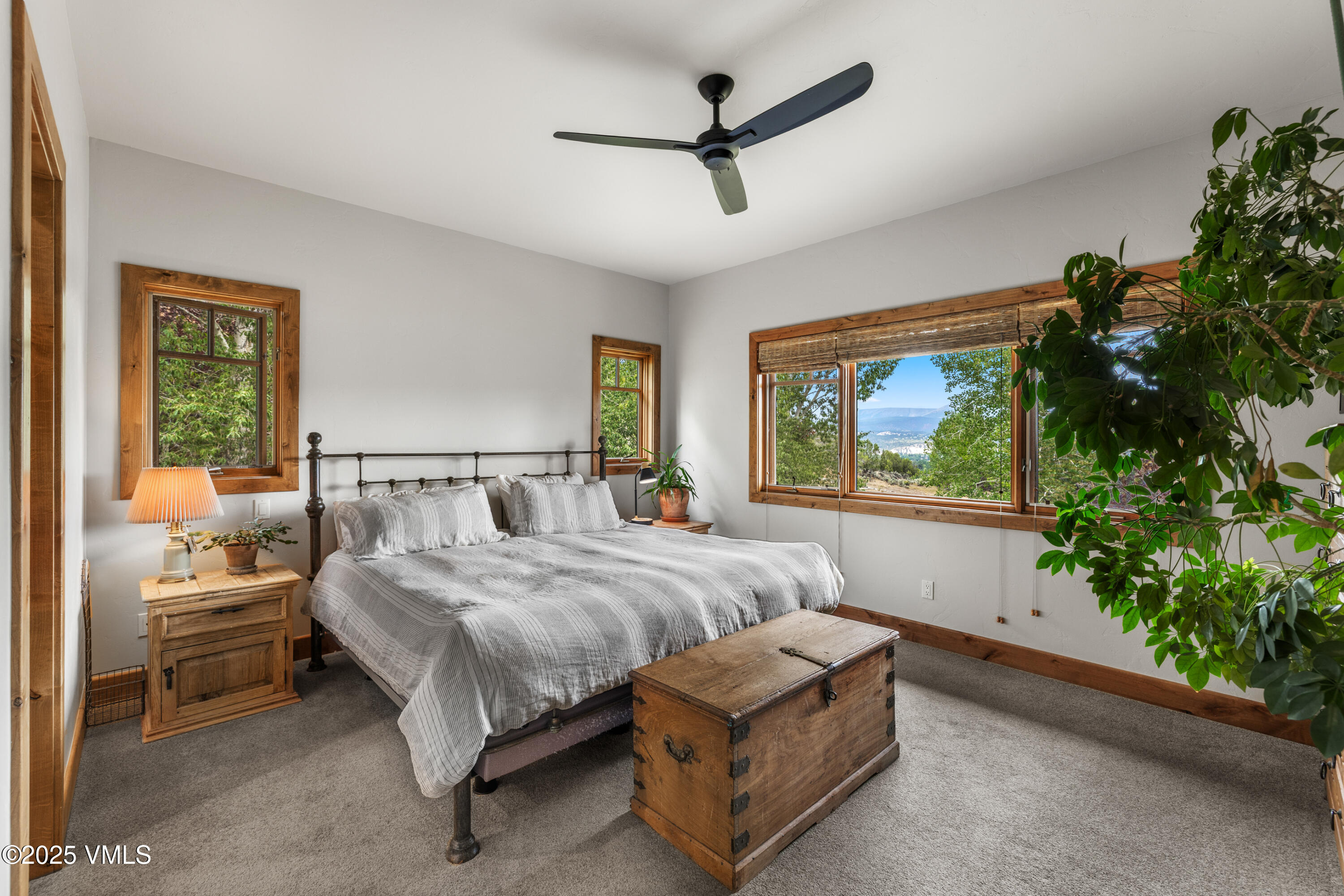 51 Silver Spur Eagle, CO 81631 - Photo 20 of 59 a bedroom with a large bed and a potted plant