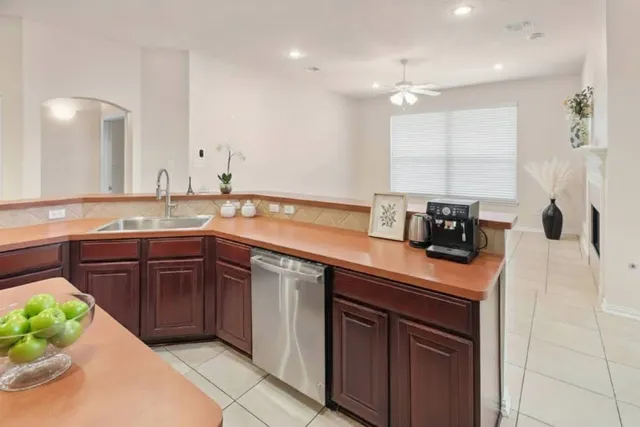 a kitchen with a sink and a cabinets