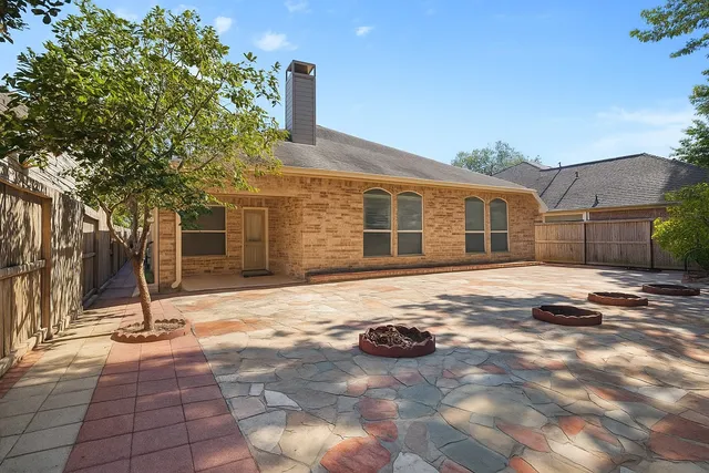 a view of a house with a patio