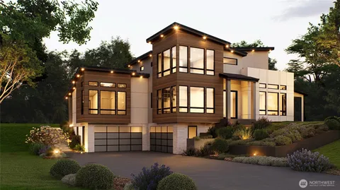 a front view of a house