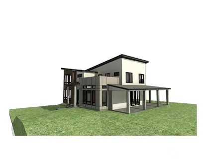 a black and white photo of a house