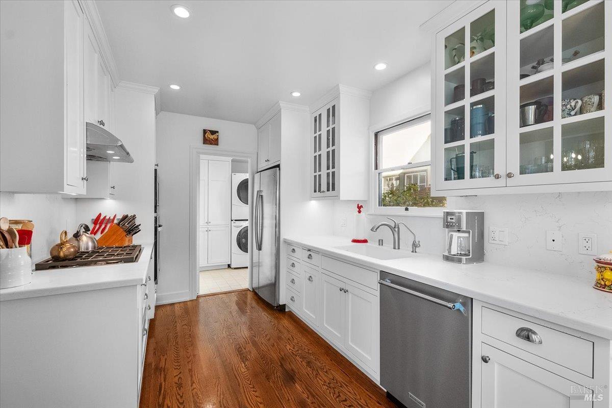 1805 Austin Way Santa Rosa, CA 95404 - Photo 16 of 46 a kitchen with a refrigerator and a sink