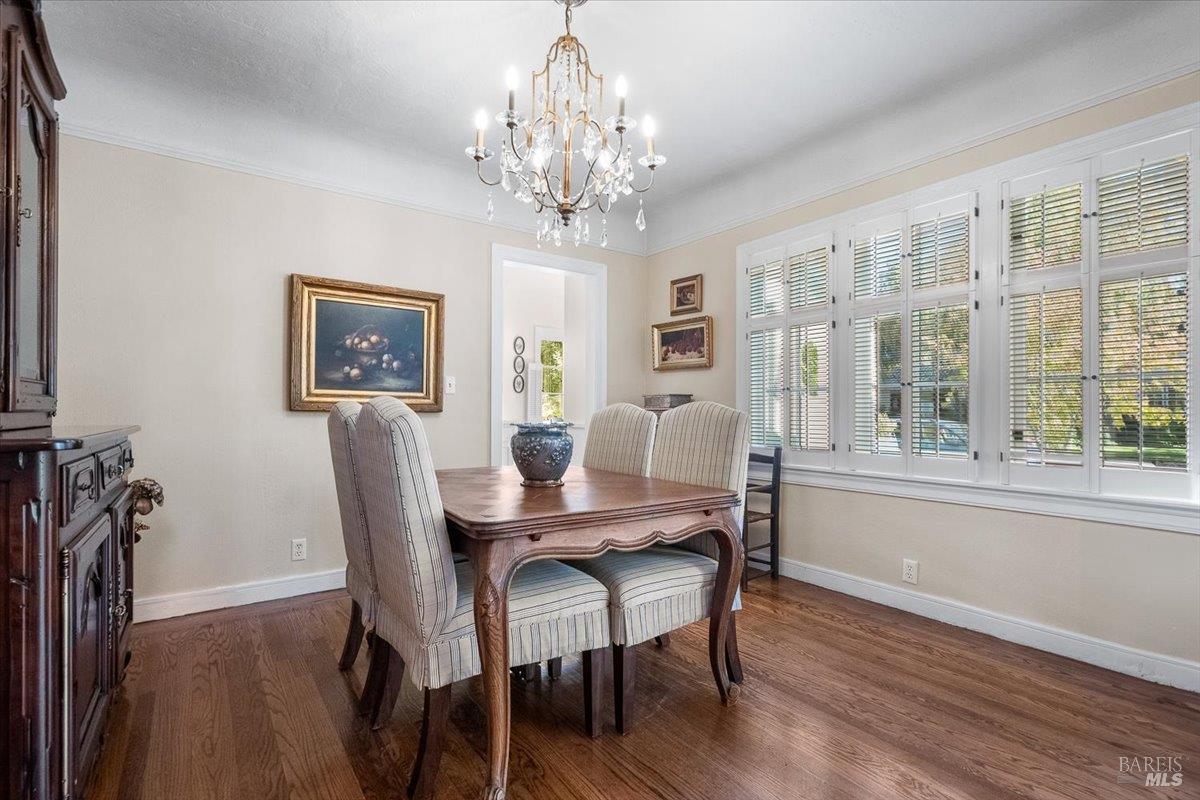 1805 Austin Way Santa Rosa, CA 95404 - Photo 23 of 46 a view of a dining room with furniture window and wooden floor