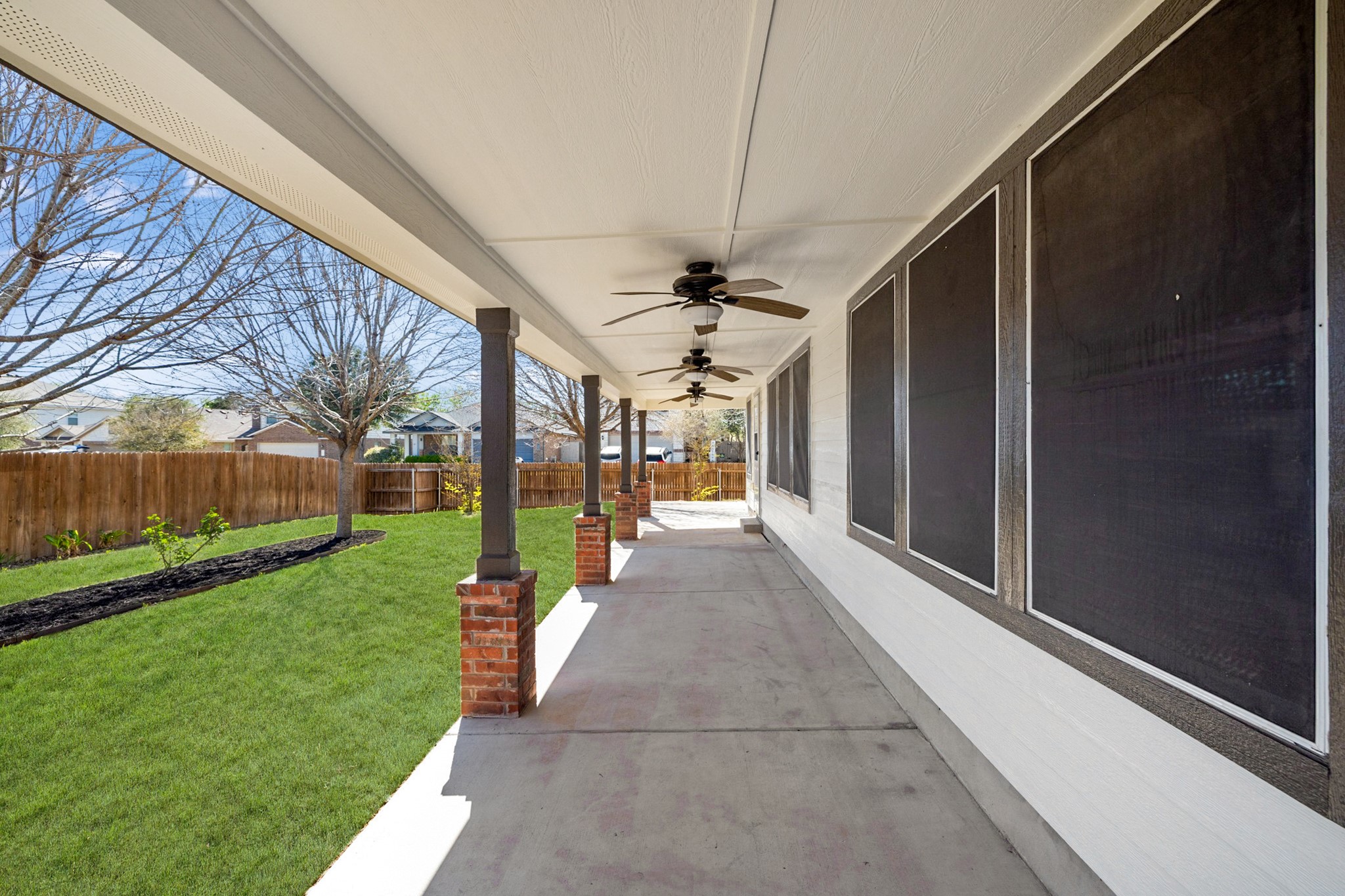 217 Inca Dove Lane Leander, TX 78641 - Photo 25 of 40 a view of a porch with garden