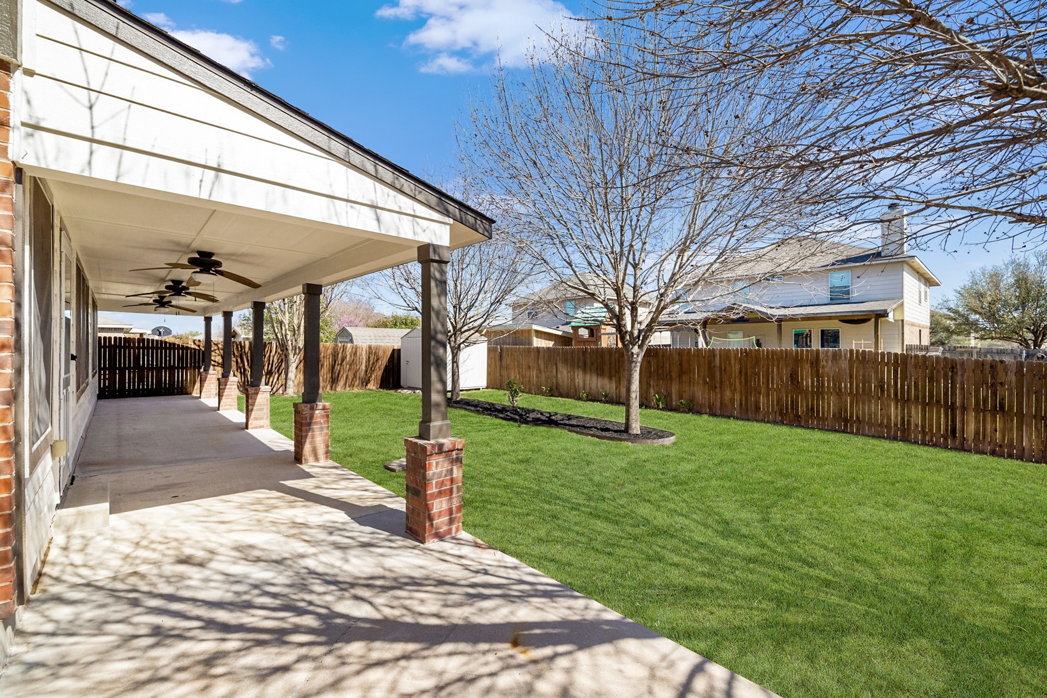 217 Inca Dove Lane Leander, TX 78641 - Photo 29 of 40 a view of a backyard of the house