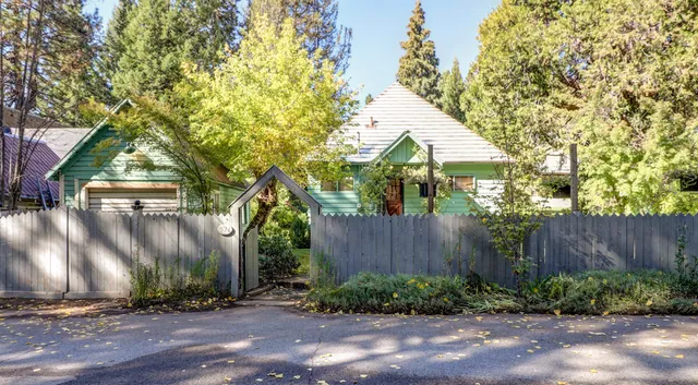 a front view of a building with street