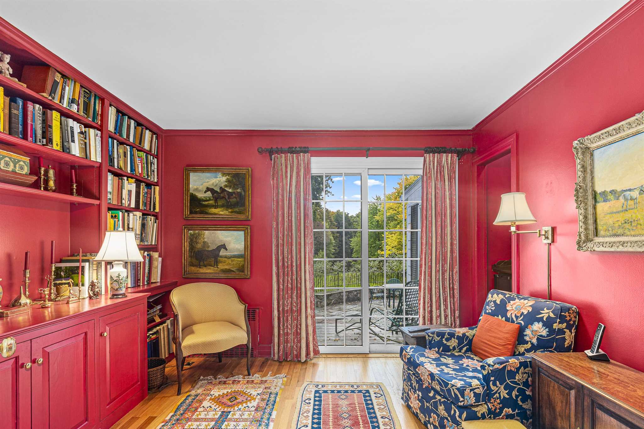 78 Maple Avenue Millbrook, NY 12545 - Photo 15 of 35 a living room with furniture a rug and a floor to ceiling window