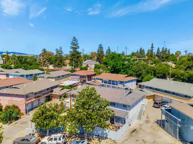 a view of a city from a terrace
