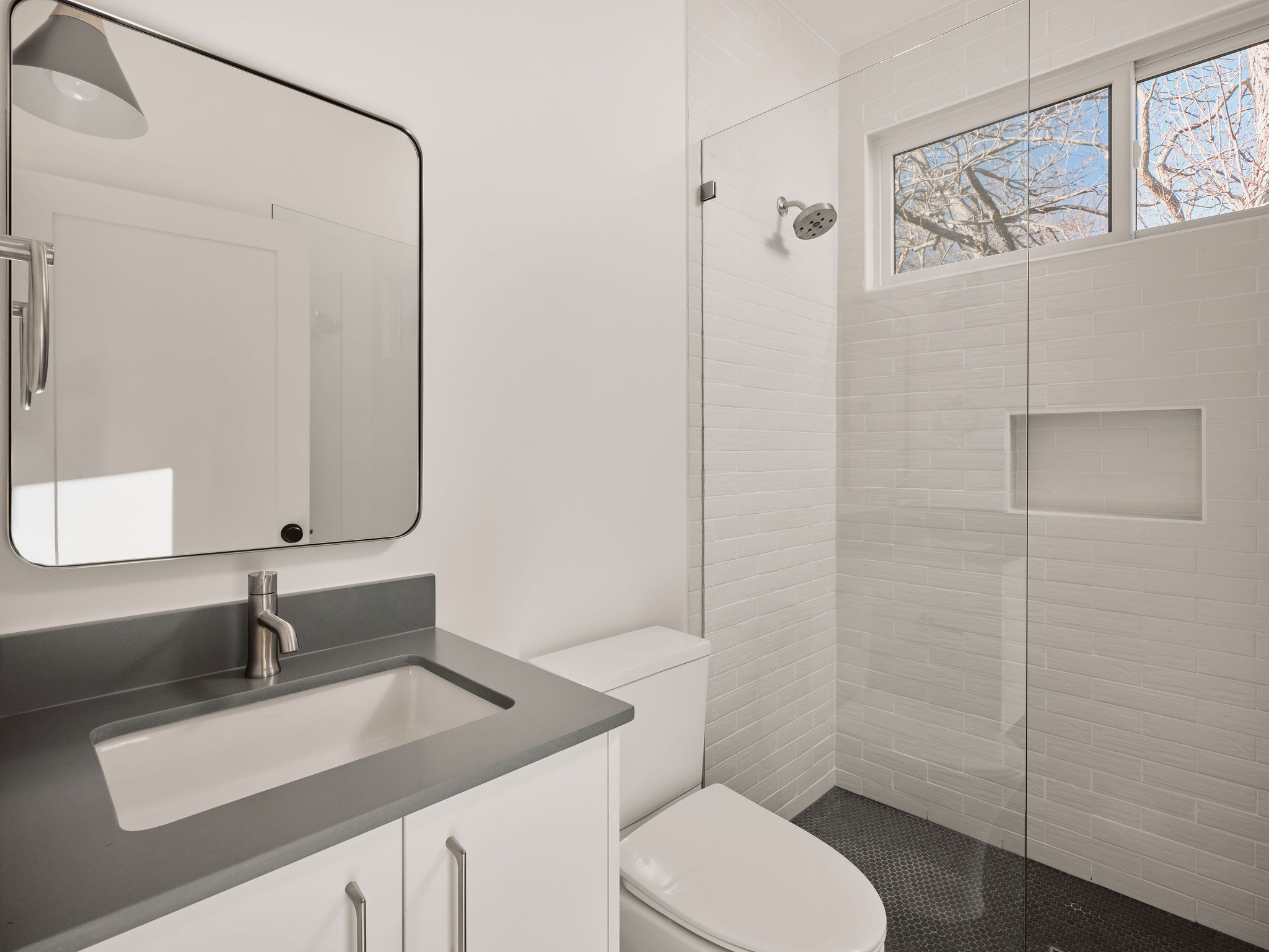 3209 Dolphin Drive, Unit 2 Austin, TX 78704 - Photo 22 of 28 Full bath featuring vanity and walk in shower