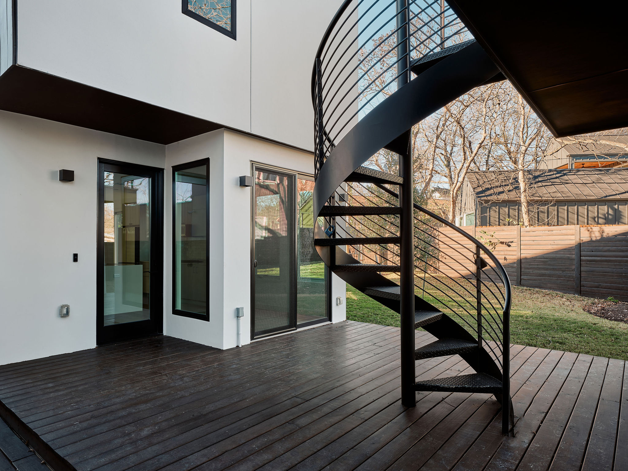 3209 Dolphin Drive, Unit 2 Austin, TX 78704 - Photo 4 of 28 Wooden terrace with stairway