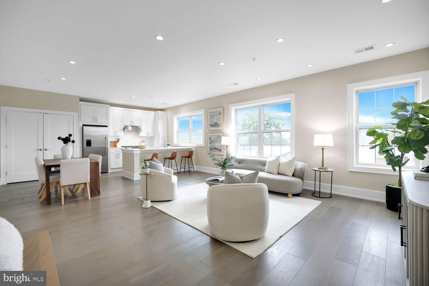 16 17th Street Northeast, Unit 312 Washington, DC 20002 - Photo 3 of 26 Expansive view as you enter from the front door.