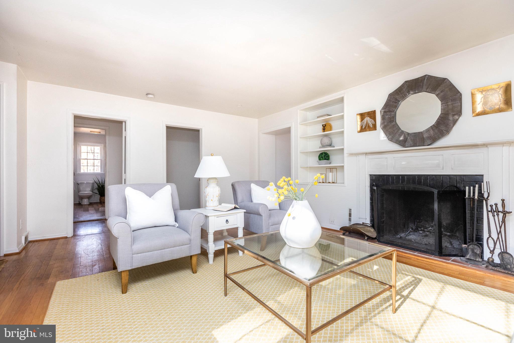 3204 Caves Road Owings Mills, MD 21117 - Photo 6 of 44 Liv rm w/ wood burning fireplace