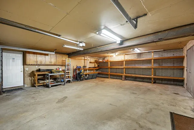 a view of car garage