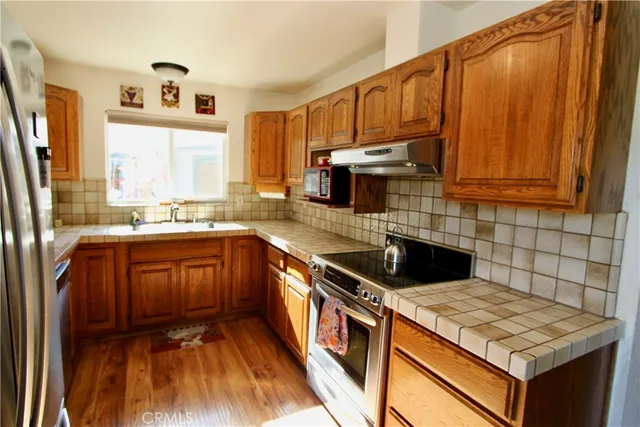 a room with furniture and a fireplace