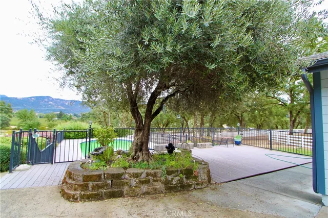 a outdoor view with a sitting space