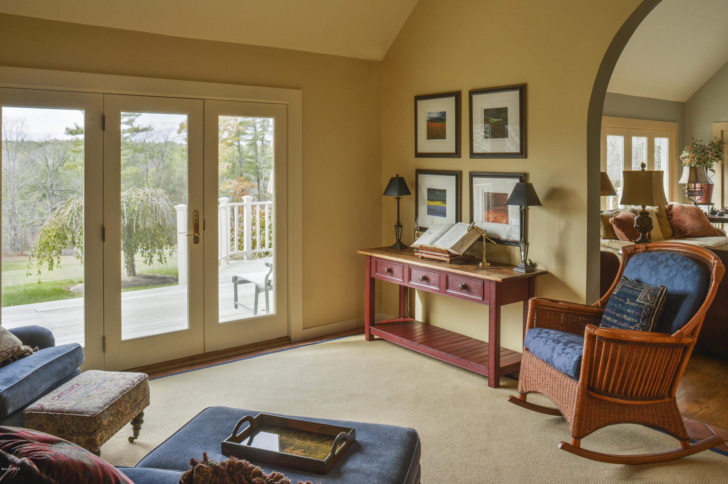 22 Tyringham Road Monterey, MA 01245 - Photo 12 of 24 a living room with furniture and a window