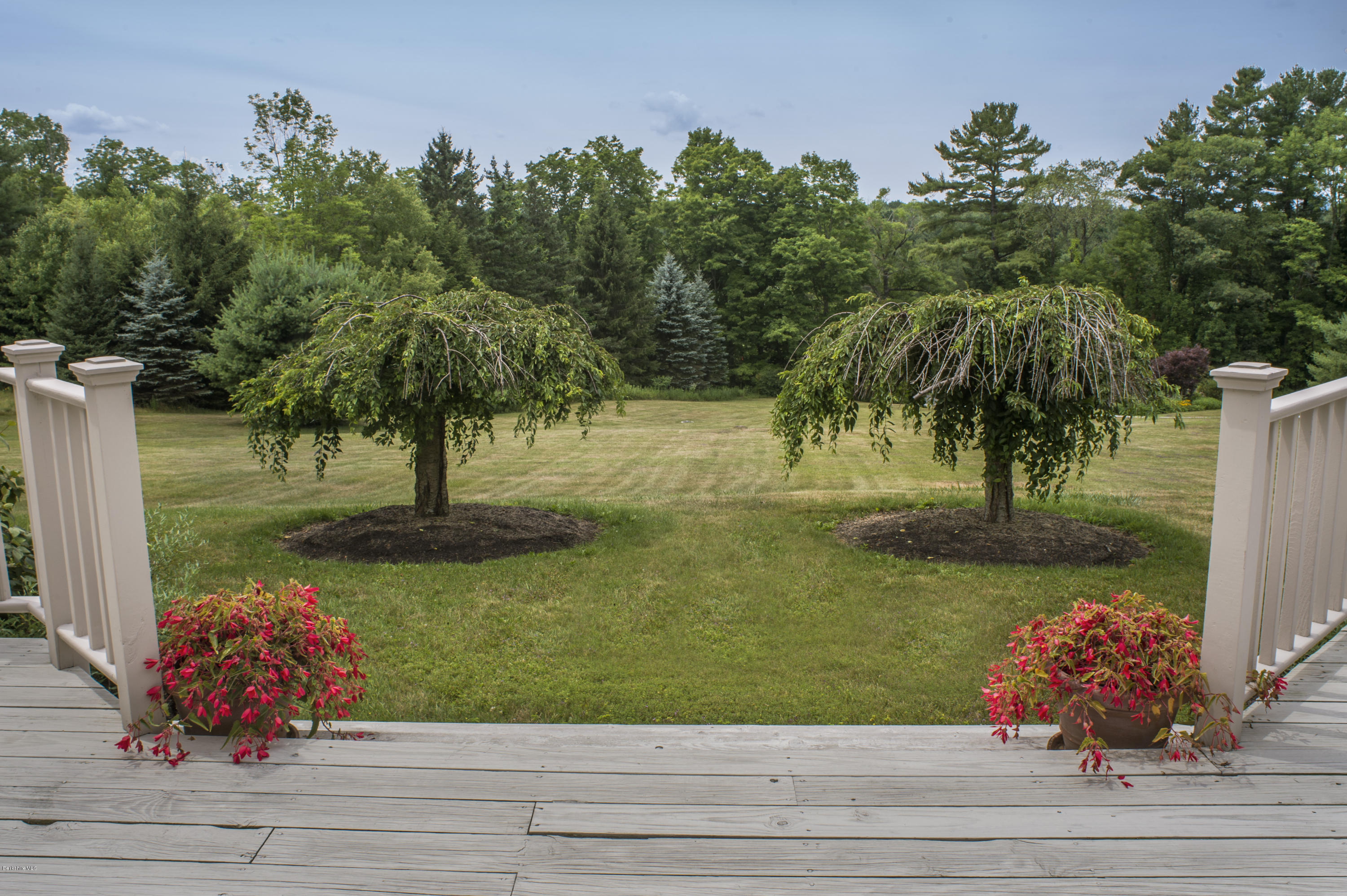 22 Tyringham Road Monterey, MA 01245 - Photo 23 of 24 a view of a garden with a bench
