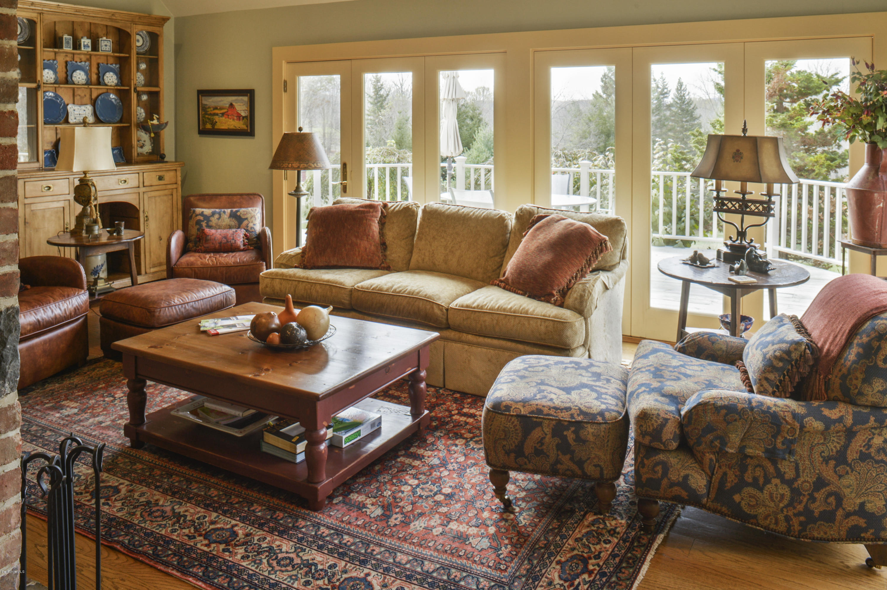 22 Tyringham Road Monterey, MA 01245 - Photo 4 of 24 a living room with furniture and a large window