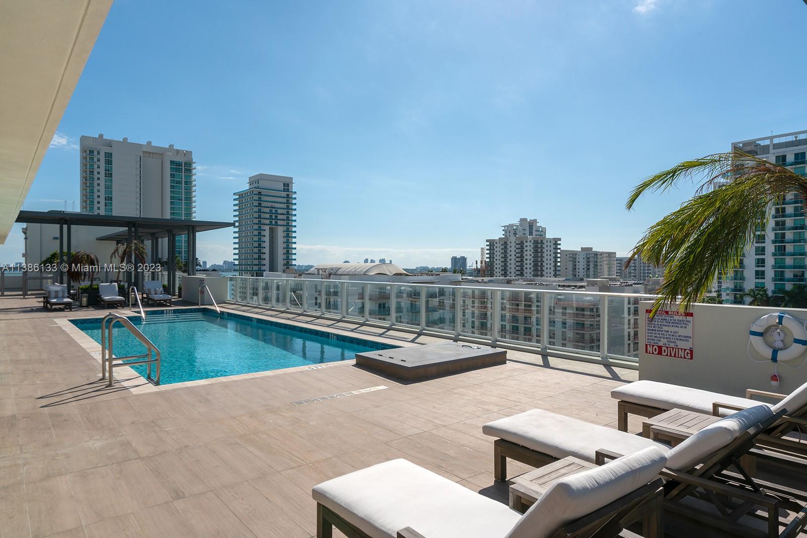 321 Northeast 26th Street, Unit 615 Miami, FL 33137 - Photo 12 of 15 a view of outdoor space with swimming pool