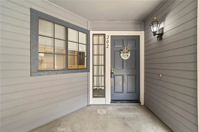 a view of an entryway door